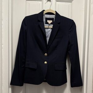 J. Crew Navy Blazer with Gold Buttons